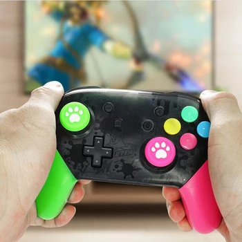 ABXY Võti Kleebis Joystick Nupp Kassi Käpa Thumb Stick Käepide Kork Kate Nintendo Switch Pro Controller NS Naha Puhul