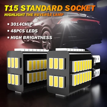 T15 T16 led Canbus 921 W16W LED Pirn Auto Backup Tagurpidi Tuled 1200Lm jaoks Hyundai Santa Fe Getz I20 Sonaat Ix25 I40 I10 Kupee