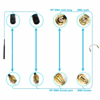 1TK SMA female lüliti RP TNC naine mees pin-RF meelitama adapter connector, hulgi hind WIFI antenn