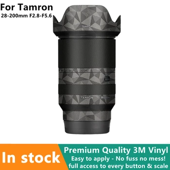 28-200mm Anti-scratch Premium Decal Naha Tamron 28-200mm F2.8-F5.6 Di III RXD Objektiiv Sony FE Mount Objektiivi Wrap Kate Kleebis
