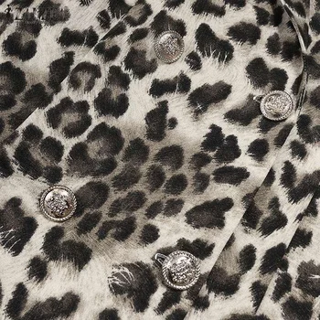 ZANZEA Naiste Leopardi Outwear 2021 Naiste Mantlid ja Jakid Sügisel Daamid Äri-Wear Mood Ameti Töö Sobib Mõõdus