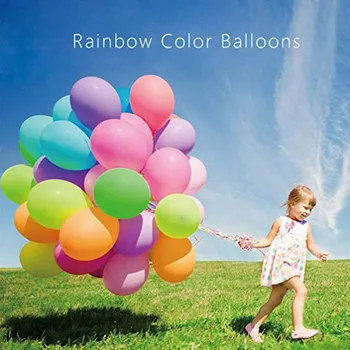 120Pcs multi-värvi õhupalli pearlescent värvi sobitamise vikerkaar latex balloon sünnipäeva, pulmapidu asjade või arch teenetemärgi