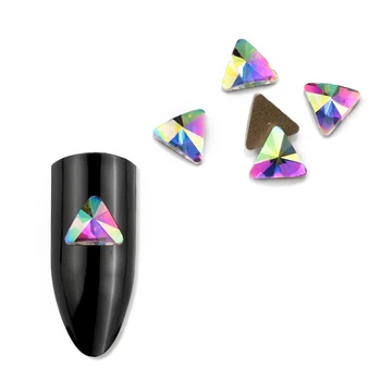 20PCS crystal daamid küünte teemant kivi prügikasti raputas AB Õmble kive 3D nail art teenetemärgi ehted ehted