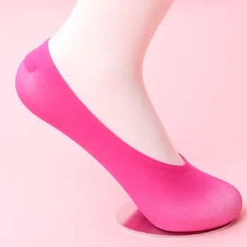 5TK/Set Mood Õhuke Paat Sokid WomenCandy Värvi Sokid Silikoonist, ei libise Madalas Suu Sokid Nähtamatu Sokid