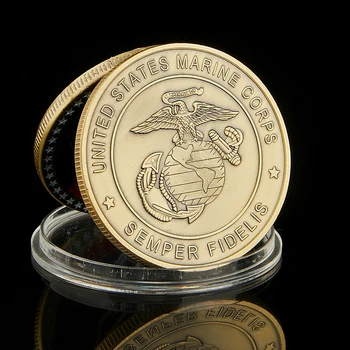Usa Marine Aeg-Ajalt Valor Oli Levinum Tõttu Semperi Fidelis Vaimne Sümbol Metallist Väljakutse Mündid
