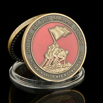 Usa Marine Aeg-Ajalt Valor Oli Levinum Tõttu Semperi Fidelis Vaimne Sümbol Metallist Väljakutse Mündid