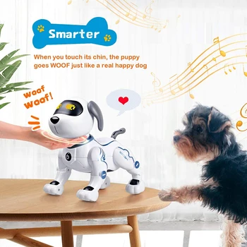Elektroonilised Lemmikloomad RC Loomade Programmeeritav Robot Koera Hääl puldiga Mänguasi Kutsikas Muusika Laul for Kids Sünnipäeva Kingitus
