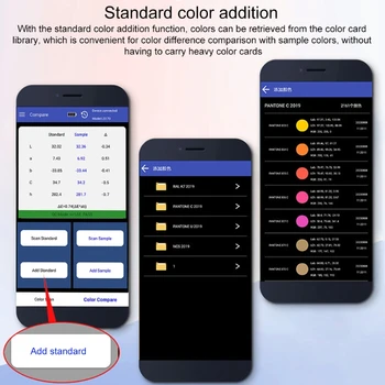 LS171 Mobiiltelefoni APP Kaasaskantav kolorimeetri abil Värvi Analyzer Ekraani Digitaalne Täpne LAB Color Arvesti Tester 8mm katseseadet