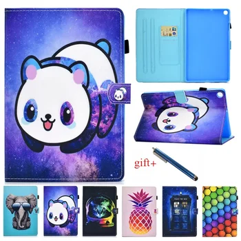 Kawaii Panda Case for Samsung Galaxy Tab S6 Lite 10.4 2020 SM-P610 SM-P615 Tablett Funda Galaxy Tab S6 Lite Aksessuaarid