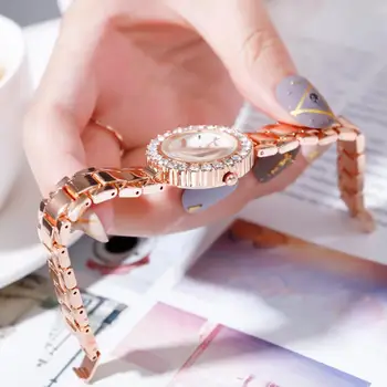 2tk Klassikaline Luksus Rhinestone Vaadata Naiste Watch Fashion Vaadata Ja Käevõru Komplekt Daamid Naiste Kell Montre Femme Relogio