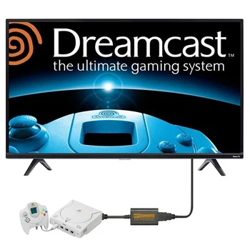Uus -ühilduv Adapter Sega Dreamcast Mängu Konsoolid, HD-Link Cable Converter Dreamcast Toetada Video/Audio Väljund