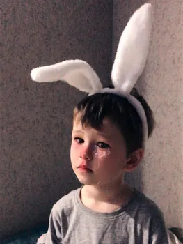 Mood Küüliku Kõrvad Peapael Kohev Lolita Cosplay Peapael Täiskasvanud Lapsed, Armas Hairband Kostüüm Bunny Easter Juuksed Tarvikud