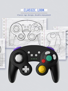 Wireless Gamepad Jaoks Voor Nintend Voor Gamecube Kontroller Voor Nintendo Lüliti/PC/TV Box/PS3 Voor Juhtnuppu Joypad KUUM