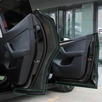 Auto Kogu Sõiduki Õhukindlas Heli-Tõend Riba Müra Isolatsioon Ilm Ribad Tollitõkendi paigaldamiseks Tesla Model Y 2021
