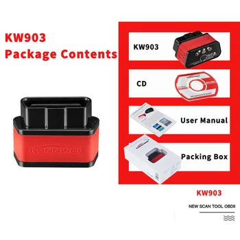 KONNWEI KW903 Traadita Wifi OBD2 Scanner 12V Diagnostika-Koodi Lugeja Android ja iOS Auto Skanner-Koodi Lugeja