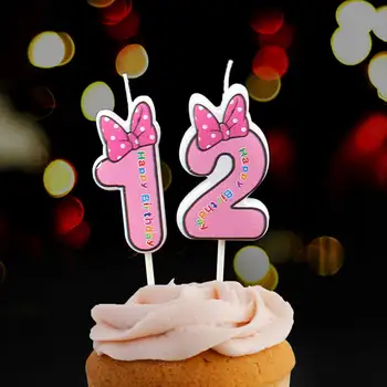 2018 Uut Sünnipäeva Number Küünlad Multifilmide Hiire Sünnipäevaks Küünal Cupcake Kook Torukübar Partei Teenetemärgi Pakkumise