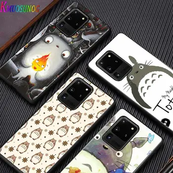 Armas Totoro Samsung S20 FE Ultra Plus A91 A81 A71 A51 A41 A31 A21S A11 A72 A52 A42 A32 A12 A02S Telefoni Puhul