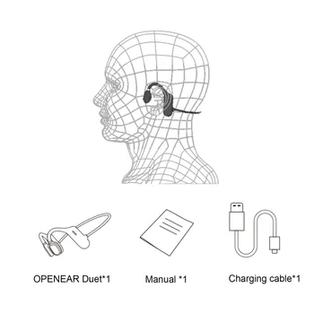 Luu Juhtivus Kõrvaklapid Bluetooth-ühilduva Traadita Veekindel Kandma Avatud Kõrva Konks Kerge Ei ole In-ear Sport Kõrvaklapid