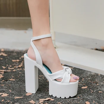 Uus naiste Suve kingad, Platvorm Gladiaator Sandaalid naised, Daamid valged sandaalid Kingad Naine Kiilud Kõrged Kontsad Suve Sandaalid