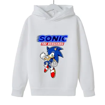Poisid Hupparit Dressipluus Sonic Laste Kapuutsiga Teismelistele Tüdrukutele Kostüüm Suvel Väike Puuvill Sweatershirt Püksid