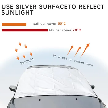 180x70cm Auto Päikesevarju esiklaasi Anti-Lumi Blokeerida kaks Eesmärki Auto Lumi Jää Protector MAASTUR Magnet PE Varju, Auto Tarvikud
