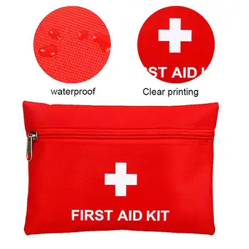 Kott Pere First Aid Kit Kerge Esmaabi Kotid Väljas Reisi Kaasaskantav Erakorralise Meditsiini Juhul Ziplock Kott