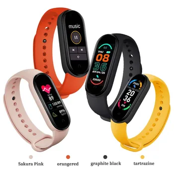 2021 Uus M6 Nutikas Käevõru Watch Fitness Tracker Südame Löögisageduse, vererõhu Monitor, Värviline Ekraan, Veekindel IP67 Mobiilne Telefon