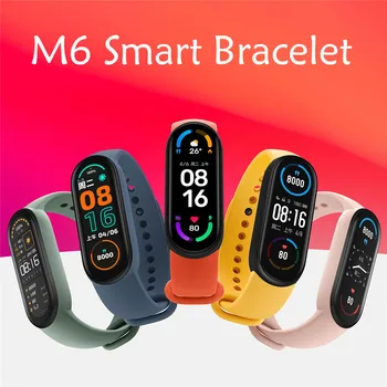2021 Uus M6 Nutikas Käevõru Watch Fitness Tracker Südame Löögisageduse, vererõhu Monitor, Värviline Ekraan, Veekindel IP67 Mobiilne Telefon