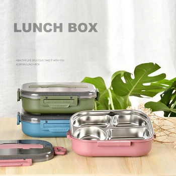 Roostevabast Terasest Bento Box Säilitamine Toiduainete Säilitamise Köök Termilise Lunch Box Lapsed Laste Toidu Mahuti Lunchbox