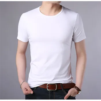 B1028-Lühikeste varrukatega t-särk, meeste 1 suve uus trend korea versiooni puuvillane kevad meeste ümber kaela pool varrukatega riideid