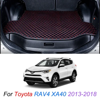 Custom Nahk Auto Pagasiruumi Matid Toyota RAV4 XA40 2013-2018 Taga Pakiruumi Põranda Matt Plaat, Vaip Lasti Liner Tarvikud