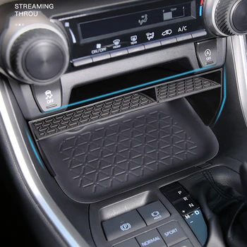 LHD! Toyota RAV4 2019 2020 2021 Must Plastik Kesk-Konsooli Ladustamise Kasti Korraldaja Konteiner Sahtel Car Styling Tarvikud