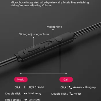 3.5 mm Juhtmega Kõrvaklapid Koos Bass Earbuds Stereo Kõrvaklapid Muusika Sport Gaming Headset Koos Mic Huawei Xiaomi Kõrvaklapid