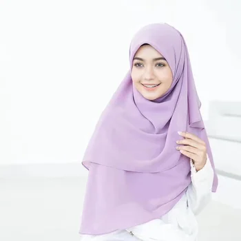 S002 Plain suur suurus mullid sifonki moslemi hijab salli, pea-ja kaelarätikud wrap headscarf populaarne sallid islami mütsid