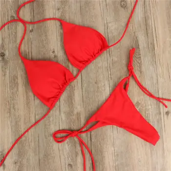 Seksikas Naiste Ujumisriided, Bikiinid Komplekti Mikro-Rinnahoidja Top G-string Thong Ujumistrikoo Nightwear