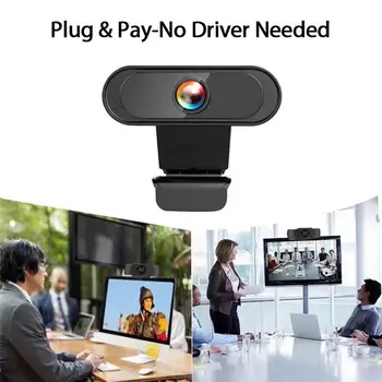 Full HD 1080P Veebikaamera Arvutiga PC-Web-Kaamera, Mikrofon, Pööratav Kaamerad Live Broadcast Video Helistamine Konverentsi Töö