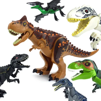 Jurassic Maailma Dinosaurused Arvandmed Tellised Türannosaurus Indominus Rex I-Rex Koguda ehitusplokid Dinosuar Mänguasi lastele
