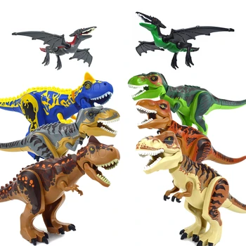 Jurassic Maailma Dinosaurused Arvandmed Tellised Türannosaurus Indominus Rex I-Rex Koguda ehitusplokid Dinosuar Mänguasi lastele