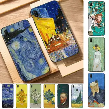 FHNBLJ Van Gogh õlimaal Telefoni puhul Vivo Y91C Y11 17 19 53 81 31 91 55 V17 11i 9 fot oppo