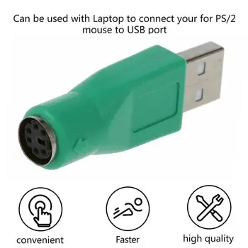 1tk Naine USB Male Adapter Converter Klaviatuuri 6 Hiir USB-pin Mini Din Emane isane S1N7
