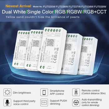 Miboxer 2.4 GHz Single Color Dual Valge RGB RGBW RGB+CCT LED Kontroller (WiFi+2.4 G) FUT035W Dimm Smart Muusika APP hääljuhtimine
