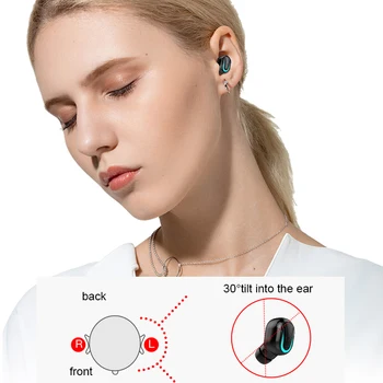 Bluetooth-Kõrvaklapid Sport Traadita Earbuds Müra Vähendamise TWS Kõrvaklapid, LED-Ekraan Laadimine Telefoni Power Bank Gaming Headset