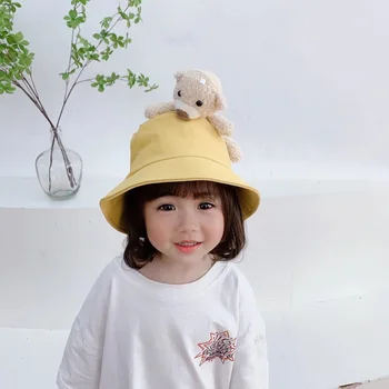 Mood Laste Mütsid Korea Cartoon Täidisega Kandma, Lapsed, Beebi Kopp Basseini Mütsid Reisida Panama Beach Boys Tüdrukud Kalamees Müts