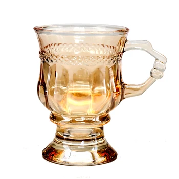 Retro Tumedast Klaasist Pressitud Cup Mini Champagne Veini Klaas Naine Ins Tuul Põhjamaade Magustoit Kohvi Tassi