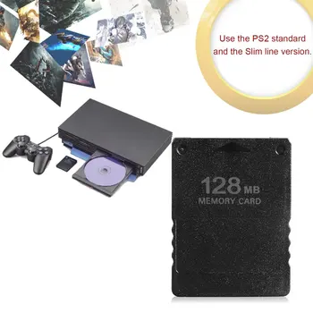Väike Suurus High Speed Mälukaart Salvesta Mäng Andmete Kinni Moodul Mälukaart Sobib Sony PlayStation PS2 Must