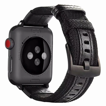 Nailon Lõuend Kangas nahast Rihm Apple watch band 40mm 38mm 44mm 42mm iwatch seeria 6 SE 5 4 3 Jeep Käevõru vöö Watchband