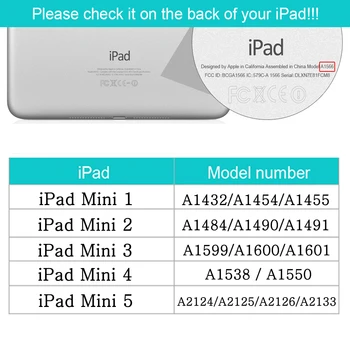 Funda iPad Mini 1 2 3 4 5 Juhul Pehmest Silikoonist Coque Flip Cover for iPad Mini 2. 3th 4. 5. Põlvkond 7.9-tolline Kaitsva Funda