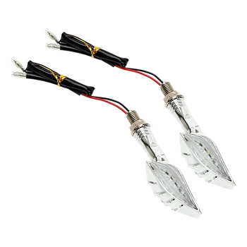 2pcs/Set Mootorratta suunatulede Kollane Auto Tarvikud LED suunatule Moto Blinker Lamp Kolju Küljest