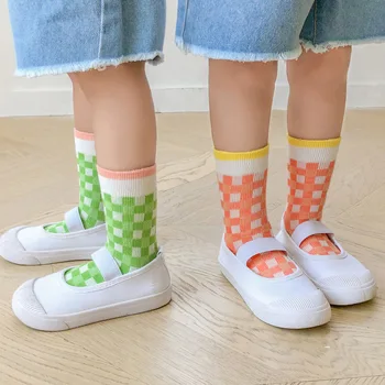 4 Paari/palju Laste Sokid korea Armas Uus Kevad-Sügis Võre Cotton Baby Poisid Tüdrukud Sokid 1-8Years Lapsed