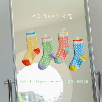 4 Paari/palju Laste Sokid korea Armas Uus Kevad-Sügis Võre Cotton Baby Poisid Tüdrukud Sokid 1-8Years Lapsed